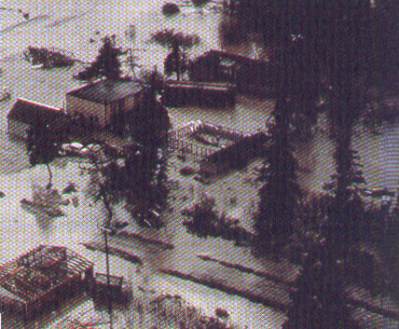 Enchente causada por terremoto, Alasca, 1964
